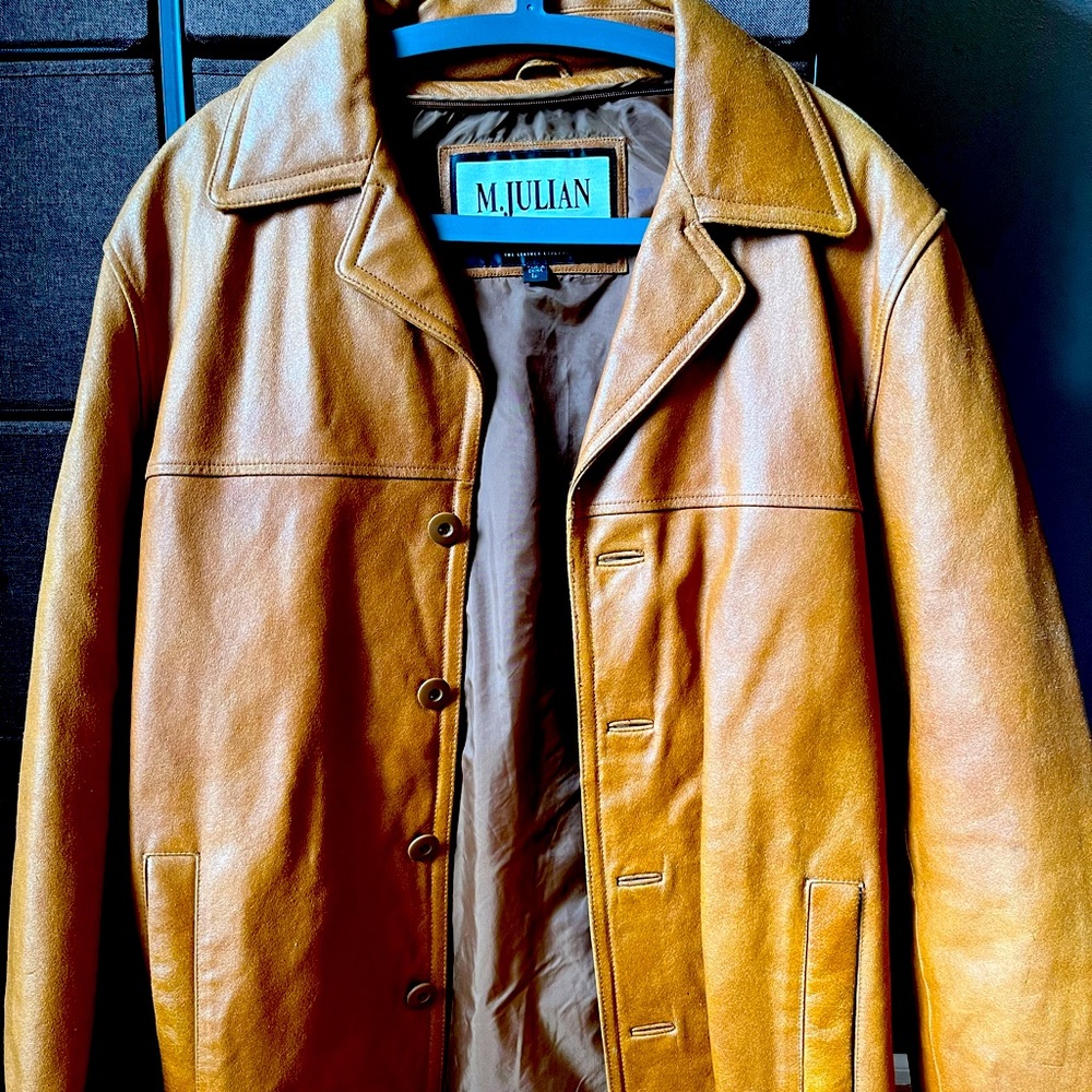 Wilson’s Leather - M. Julian Men’s Leather Coat (mid-length)